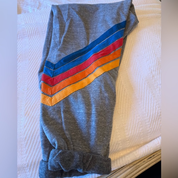 Aviator nation stripe sweats- like new! Only worn a few times. - Picture 2 of 4